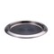 Service Ideas Tray with Built in Non-Slip Rubber Insert, 9" Round, Stainless Steel, Brushed TR119SR - alternate 1